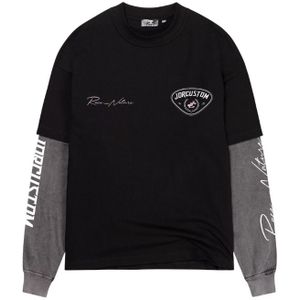 RaceAgainstNature - Double Layered T-Shirt - Zwart - Loose Fit