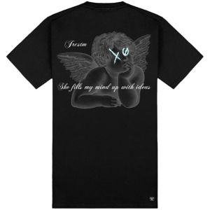 JorCustom Angel Slim Fit T-Shirt - Black XL