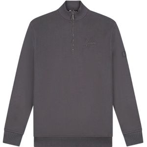 Malelions Turtle Half Zip Sweater - Mulch Brown S