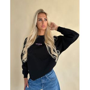 Elite Over Serigraphy Sweatshirt – Black/Pink XS
