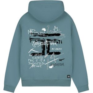 JorCustom Artist Fleece Oversized Hoodie - Ocean Blue XS