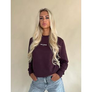 Elite Basic Serigraphy Sweatshirt – Brown/White XS