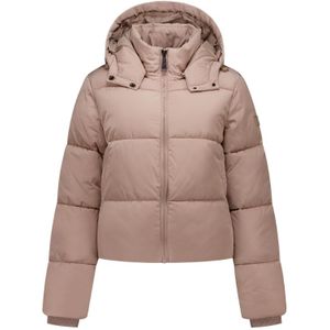 Malelions - Women Signature Puffer Jacket - Clay - Gewatteerde Jas