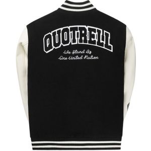 Quotrell University Jacket - Black/White S