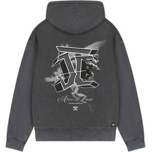 JorCustom Above All Fleece Oversized Hoodie - Acid Grey XS