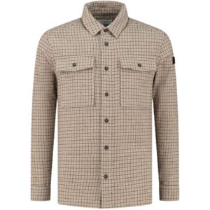 Purewhite - Heritage Pattern Overshirt - Brown