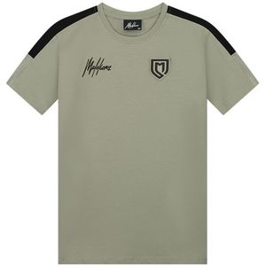 Malelions Kids Sport Transfer T-Shirt - Moss Grey/Black 140