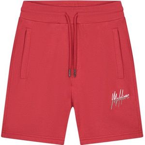 Malelions Split Shorts - Red/Grey