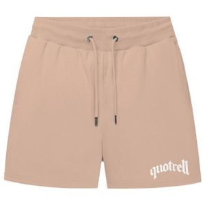 Quotrell x Eddy's Wing Shorts - Mocha/White XS