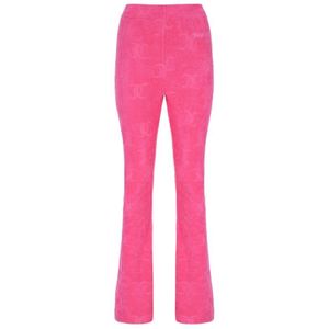 Melina Towelling Trousers - Fluro Pink M