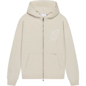 Croyez Women Fluffy Essence Knit Zip-Hoodie - Cream S