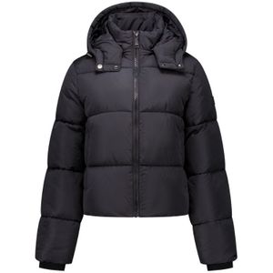 Malelions - Women Signature Puffer Jacket - Zwart - Gewatteerde Jas
