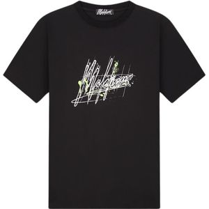 Malelions Splash Signature T-Shirt - Black XXL