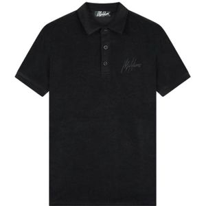 Malelions Signature Towelling Polo - Black 4XL