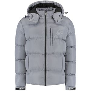 Malelions Sport Astro Puffer Jacket - Light Grey XS