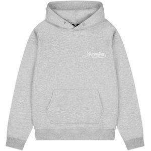 JorCustom Handscript Fleece Oversized Hoodie - Grey Melange XS