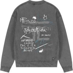 JorCustom Artist Fleece Crewneck Sweater - Acid Grey XS