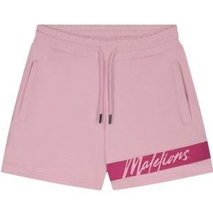 Malelions Women Captain Shorts - Light Pink/Hot Pink XXS