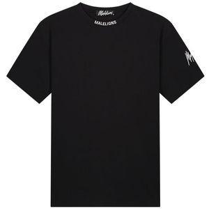 Malelions Collar T-Shirt - Black 4XL
