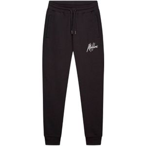 Malelions Basic Sweatpants - Black White XS