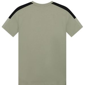 Malelions Kids Sport Transfer T-Shirt - Moss Grey/Black 128