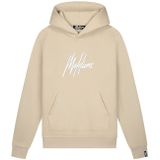 Malelions Duo Essentials Hoodie - Beige/White