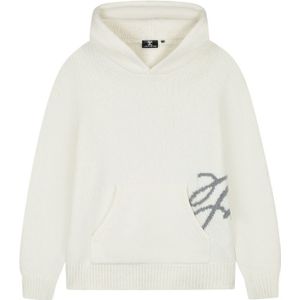 JorCustom Penned Knitwear Hoodie - Off White XS