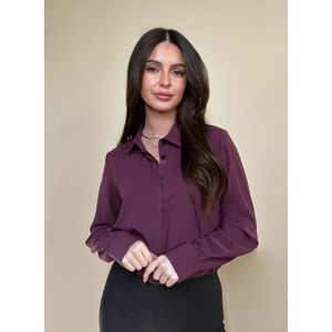 Rinascimento Camicia Blouse - Bordeaux rosso XS