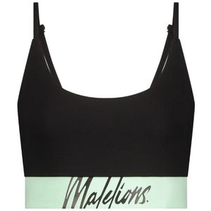 Malelions Women Captain Top - Black/Mint XL