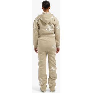 Croyez Women Flower Zip Tracksuit - Sand XS