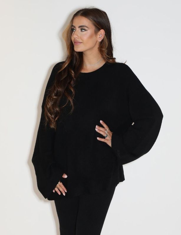 Reinders - Dua Sweater - Zwart - Oversized