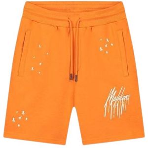 Malelions Limited Painter Shorts - Orange/White XS