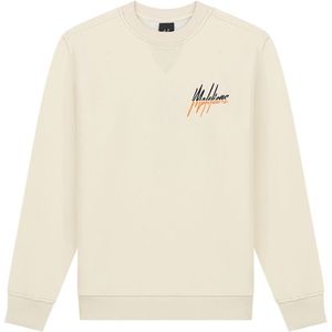 Malelions Kids Split Sweater - Beige/Orange 152