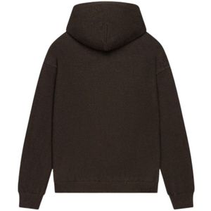 Croyez Fluffy Essence Knit Zip-Hoodie - Brown XS