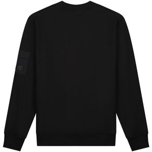 Malelions Nylon Pocket Sweater - Black/Dark Grey XXS