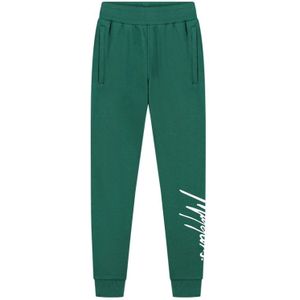 Malelions Kids Split Sweatpants - Dark Green/Mint 128