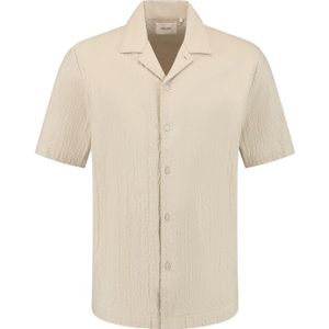 Wrinkled Short Sleeve Shirt - Sand XXL
