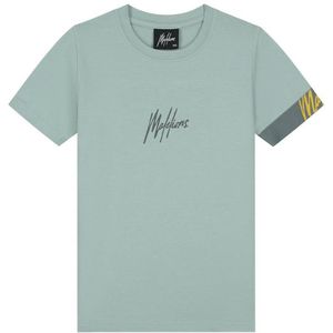 Malelions Kids Captain T-Shirt - Aqua Grey/Anthracite 4-104