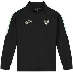 Malelions Sport Fielder Quarterzip - Black/Mint XL