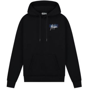 Malelions Oversized Ticket Hoodie - Black/Cobalt XXS