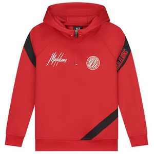 Malelions Kids Sport Pre-Match Hoodie - Red/Black