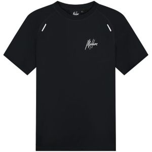 Malelions Sport Padel Pique T-Shirt - Black XS