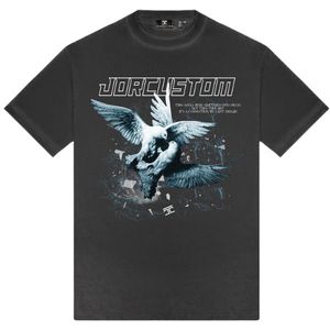 JorCustom Dove Loose Fit T-Shirt - Stone Grey XL