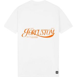 JorCustom KD25 Script Slim Fit Tee - White XS