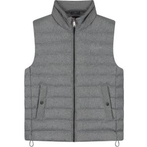 Malelions Melange Padded Vest - Grey XL