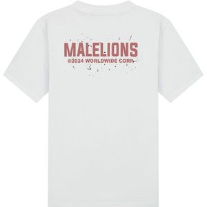 Malelions Worldwide Paint T-Shirt - White XXL