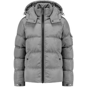 Malelions Kids Patch Puffer Jacket - Grey 6-116