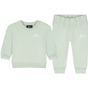 Malelions Baby Sweater Pants Set - Pale Aqua 3-6M