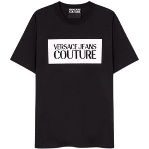 Versace Jeans Couture Men Logo Square T-Shirt - Black