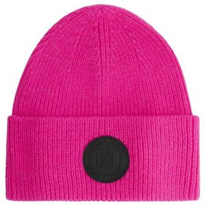 Nikkie Round Patch Beanie - Fluo Pink
